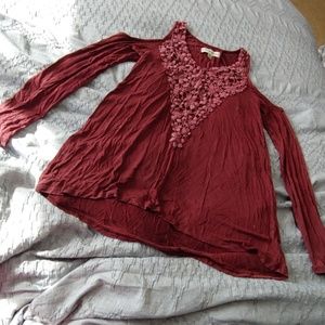 Knox rose Cold shoulder long sleeve tunic